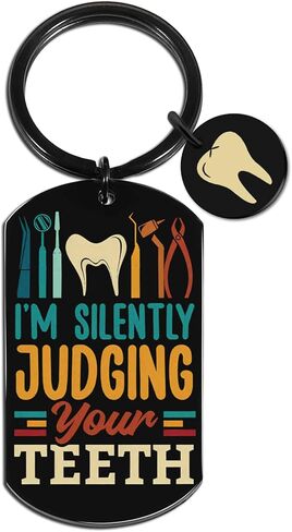 OEHEDOU Dental Assistant Week Gifts Dental Assistant Accessories Dental Hygienist Gifts For Doctors Appreciation Gift For Dentists Tooth Fairy Gift Funny Dentist Keychain Dentist Assistant Gift in Saudi Arabia
