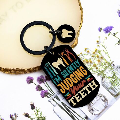 OEHEDOU Dental Assistant Week Gifts Dental Assistant Accessories Dental Hygienist Gifts For Doctors Appreciation Gift For Dentists Tooth Fairy Gift Funny Dentist Keychain Dentist Assistant Gift in Saudi Arabia
