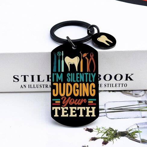 OEHEDOU Dental Assistant Week Gifts Dental Assistant Accessories Dental Hygienist Gifts For Doctors Appreciation Gift For Dentists Tooth Fairy Gift Funny Dentist Keychain Dentist Assistant Gift in Saudi Arabia