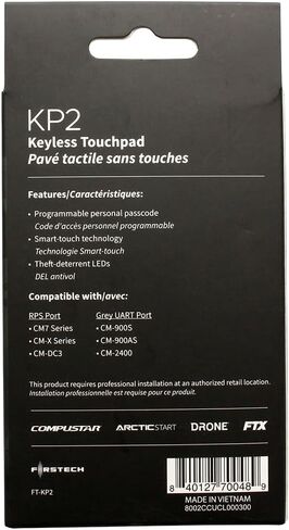Compustar FTKP2 - KP2 7-Digit Keyless Touchpad 4th Generation for Keyless Entry in Kuwait