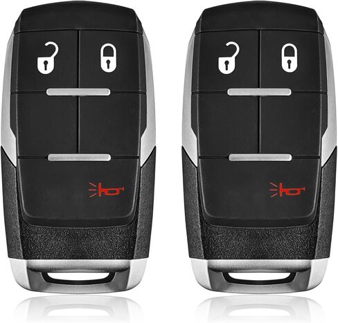 2 Keylessbest Replacement for 2019 2020 2021 2022 2023 Dodge Ram Pickup 2500 3500 4500 5500 Key Fob Remote Control GQ4-76T 3 Buttons 433MHz in Saudi Arabia