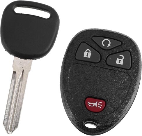 Keyless Entry Remote Key Fob for Chevrolet Silverado 1500 2500 3500 2007-2013 315Mhz OUC60270 4 Button Reusable | Uncut Ignition Transponder Key Kit 1 Set for GMC Sierra 1500 2500 in Saudi Arabia