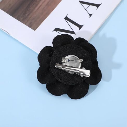 Rhinestone Flower Brooch, Green Rose Lapel Pin for Women, Elegant Sparkly Crystal Flower Brooches Pin for Lapel Dress Suit Shirt Ceremony Clothes Hat Decoration Accessories in Saudi Arabia