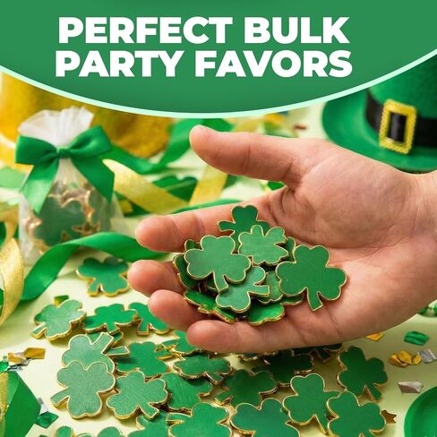 St. Patrick’s Day Green Shamrock Metal Pins, 1" (72 Count) - Perfect Party Favors, Giveaways, & Game Prizes for Irish Day Events, & More in Saudi Arabia