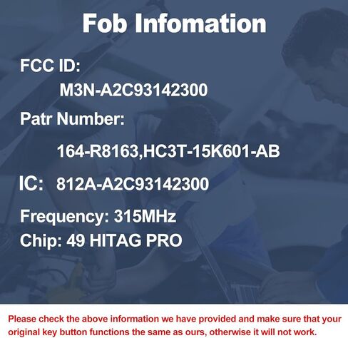 استبدال مفتاح Fob DIY يناسب Ford Edge F150 F-Series Fusion Ranger Explorer Explorer للدخول بدون مفتاح للتحكم عن بعد طقم استبدال M3N-A2C93142300 164-R8163 أسود 3 أزرار in Kuwait