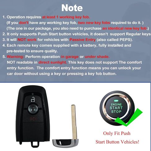 استبدال مفتاح Fob DIY يناسب Ford Edge F150 F-Series Fusion Ranger Explorer Explorer للدخول بدون مفتاح للتحكم عن بعد طقم استبدال M3N-A2C93142300 164-R8163 أسود 3 أزرار in Kuwait