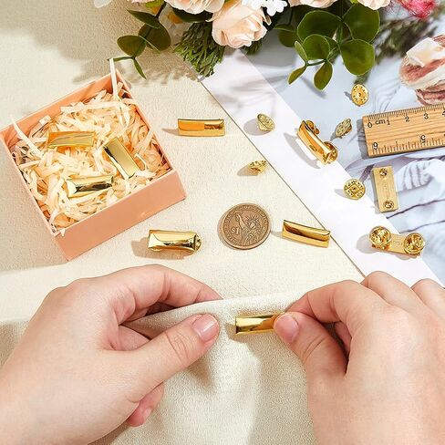 SUPERFINDINGS 10Pcs Platinum/Golden Collar Pins Alloy Collar Brooches Insignia Rank Bars Uniform Pin Suit Collar Pin Shirt Collar Decoration Collar Bar Pin Collar Fixing Pins in Saudi Arabia