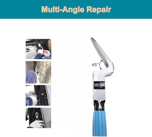 Car Door Panel Trim Clip Removal Plier Tool Rivet Clip Fastener Remover Blue (Blue) in Kuwait