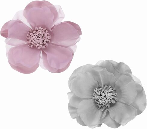PATIKIL Large Fabric Flower Brooches Pins, Elegant Cloth Rose Flower Big Brooch Dainty Satin Camellia Lapel Pins for Women Suit in Saudi Arabia