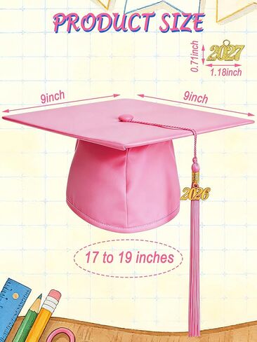 Kindergarten Graduation Cap and Gown 2026 Kids Set Preschool Unisex Grad Attire for Little Ones Tassel Certificate Toddler in Saudi Arabia