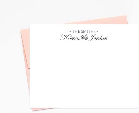 قرطاسية مخصصة للنص التقليدي، بطاقة ملاحظات قرطاسية للخط الأنيق مخصصة للزوجين مع مجموعة قرطاسية مغلفات in Kuwait