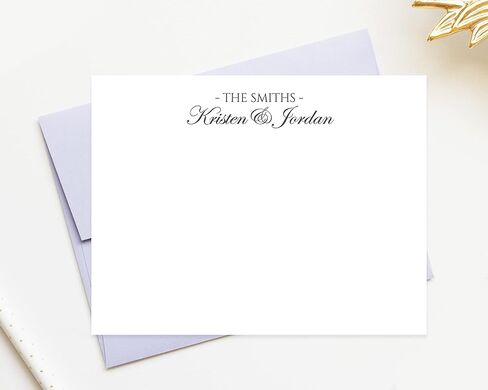 قرطاسية مخصصة للنص التقليدي، بطاقة ملاحظات قرطاسية للخط الأنيق مخصصة للزوجين مع مجموعة قرطاسية مغلفات in Kuwait