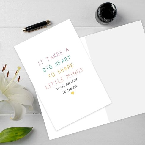 Teacher Appreciation Card Gifts, Funny Thank You Card for Teacher from School Kids Students with Envelopes, Best Teachers Appreciation Gift Ideas in Saudi Arabia