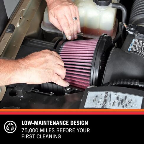 فلتر هواء المحرك K&N: أداء عالي، ممتاز، قابل للغسل، فلتر بديل صناعي، عالي التحمل: E-3816 in Kuwait