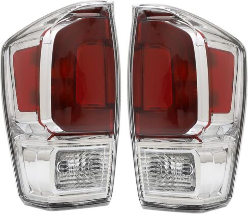 Tail Light Assembly Compatible with 2016-2023 Toyota Tacoma Driver and Passenger Side Rear Taillight Brake Lamp With Bulb in Kuwait