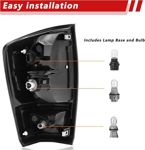 Tail Light Assembly Compatible with 2016-2023 Toyota Tacoma Driver and Passenger Side Rear Taillight Brake Lamp With Bulb in Kuwait