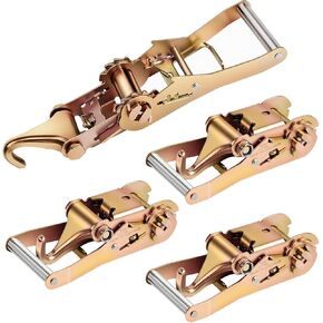 4 قطع من أشرطة ربط السقاطة مع خطافات إصبع على شكل حرف J، للسرير المسطح، ونقل المركبات، وتأمين الحمل الثقيل in Kuwait