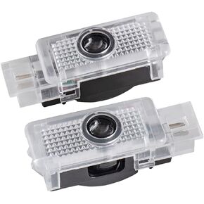 2 قطعة سيارة غير يتلاشى الإسقاط جهاز عرض LED شعار الليزر شعار البركة أضواء الباب ل 2000-2007 C-Class W203 (نجمة + حروف) in Kuwait