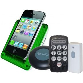 نظام الإشعارات القابل للارتداء CA-380 من Serene Innovations - جهاز النداء الاهتزازي لضعاف السمع - نطاق 200 قدم - تقنية الرمز الذكي 2.4 جيجا هرتز in Kuwait