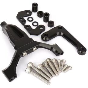 يناسب ياماها MT09 MT-09 MT 09 2024 2025 دراجة نارية الملحقات CNC قابل للتعديل التوجيه المثبط استقرار مجموعة التثبيت (قوس أسود) in Kuwait