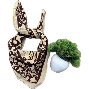 باندانا وشاح اليدوية كتلة اليد عصابات طباعة الأزهار - اليدوية القطن العضوي باندانا أنيقة كتلة اليد طباعة عصابات الرقبة وشاح للرجال والنساء in Kuwait