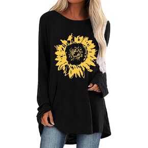 بلوزة تونيك نسائية من Locryz للسراويل الضيقة وقميص كاجوال بأكمام طويلة in Kuwait