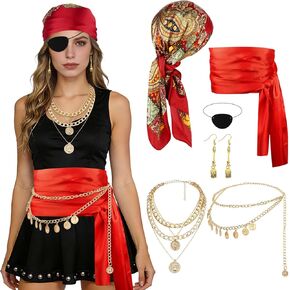 Jaciya Pirate Costume Accessories Set in Kuwait