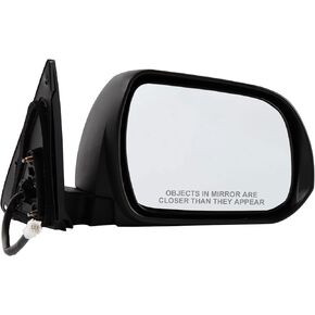 مرآة جانبية للسائق متوافقة مع 2008-2013 Toyota Highlander 5Pins مع زجاج كهربائي ساخن يدويًا قابل للطي باللون الأسود ومرايا الرؤية الجانبية اليسرى استبدال TO1320246 in Kuwait