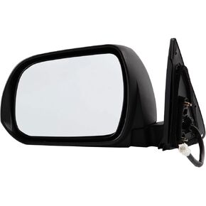 مرآة جانبية للسائق متوافقة مع 2008-2013 Toyota Highlander 5Pins مع زجاج كهربائي ساخن يدويًا قابل للطي باللون الأسود ومرايا الرؤية الجانبية اليسرى استبدال TO1320246 in Kuwait