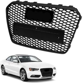 7422453233232 متوافق مع 2013-2016 Audi A5 / S5 B8.5 أسود غير لامع RS-Honeycomb Mesh Front Bumper Grill Grille in Saudi Arabia