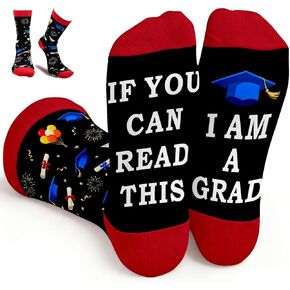 Funny Graduation Socks Class of 2026 - If You Can Read This I Am Grad Gifts for Her Him, Senior 2026 Gifts for Women Men Graduation, High School College Nursing Graduate Presents, Middle School Sock in Kuwait