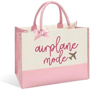 Pilot Gift Flight Attendant Gift Airplane Mode Tote Bag for Women - Birthday Christmas Gifts Travel Essentials in Saudi Arabia