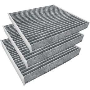 فلتر هواء المقصورة NQF182 لسيارة Honda Civic Clarity CR-V CR-Z Fit HR-V Insight Odyssey MDX TLX RDX INTEGRA (عبوة من 3 كربون) in Kuwait