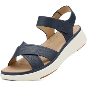 UBFEN Womens Platform Sandals Wedge Walking Comfortable Casual Adjustable Strap Lightweight Open Toe in Saudi Arabia