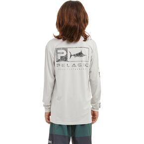 PELAGIC Youth Aquatek Icon Fishing Shirt, Long Sleeve, UPF 50+ Protection, Ultra Soft Feel in Kuwait