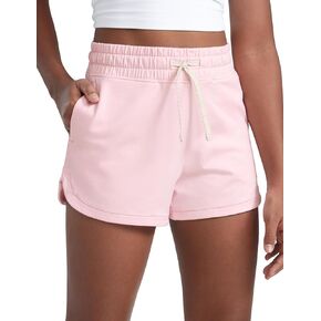 شورت رياضي كاجوال من CRZ YOGA للفتيات Cloud Jersey Dolphin - جيوب رياضية للتنس وكرة القدم برباط للأطفال في سن المراهقة in Kuwait