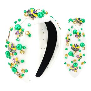 YARIEW عصابات رأس عيد الفصح للنساء عصابة رأس أرنب مرنة من حجر الراين مطرز بالجواهر عصابة رأس لأرنب عيد الفصح زي إكسسوارات الشعر للنساء هدية عيد ميلاد الربيع باللون الوردي in Kuwait