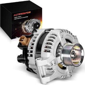 Upgraded Alternator for:-Honda Accord 2003-2007 2.4L, CRV 2007-2010 2.4L, Civic Si 2006-2010 2.0L, Element 2003-2009 2.4L, for:-Acura TSX Base 2004-2008, 12V 100Amp, Replace OE# 31100-RAA-A01 in Kuwait