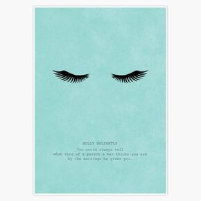 Magnet Breakfast At Tiffany'S | Holly Golightly Quote Magnetic Vinyl Sticker 5" in Kuwait