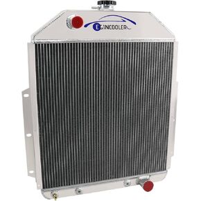 4 صف مشعاع ألومنيوم أساسي لـ 1942-1952 Ford F1 F2 F3 F4 GM Chevy V8 مع مروحة الكفن والتتابع in Kuwait