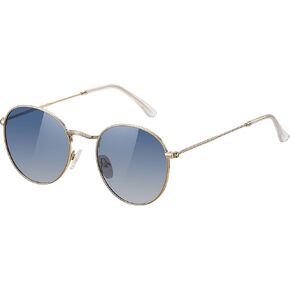 Round Sunglasses Women Men - Trendy Small Circle Polarized Sun Glasses UV Protection in Kuwait