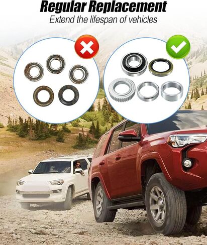 16Pcs Rear Axle Bearing and Seal Kit Compatible with Toyota 4Runner 1996-2002 Tacoma 1995-2004 Replace 90310-50006 90520-36045 42423-20010 in Kuwait