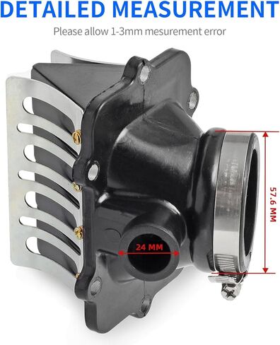 مقبس مدخل شفة المكربن ​​وصمام القصب لصيغة التزلج دو جراند تورينغ ليجند سوميت MXZ 700 800 2000-2004 يستبدل OEM #420867873 in Kuwait