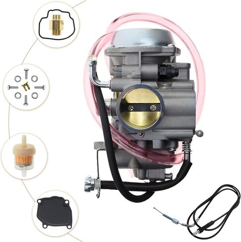 Motorcarb Carburetor & Throttle Cable, for Arctic Cat 400 (98-01) 454 (1998) Bearcat (1996) 2X4 4X4 ATV Quad Carb in Kuwait