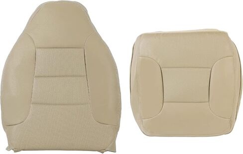 غطاء مسند ذراع ECOTRIC متوافق مع 1992-1996 Ford Bronco - غطاء مقعد Med Mocha Tan من الجلد الصناعي in Kuwait
