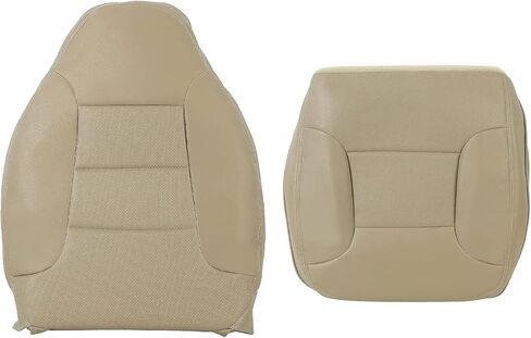 غطاء مسند ذراع ECOTRIC متوافق مع 1992-1996 Ford Bronco - غطاء مقعد Med Mocha Tan من الجلد الصناعي in Kuwait
