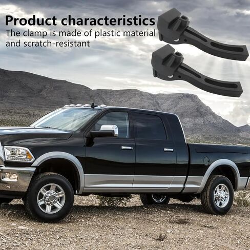 Truck Tonneau Cover Replacement Installation Accessory Rear Clamp Fit for Hard Tri-fold Tonneau Cover, Set of 2 in Kuwait