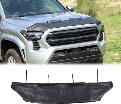 Car Hood Protector Compatible with Toyota Tacoma 2024 2025 2026 Exterior Accessories Leather Black Front Hood Deflector Shield Protector Cover in Saudi Arabia