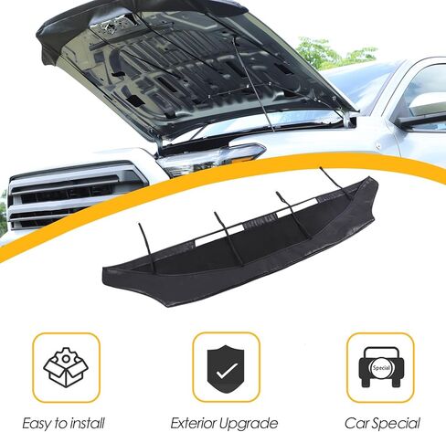 Car Hood Protector Compatible with Toyota Tacoma 2024 2025 2026 Exterior Accessories Leather Black Front Hood Deflector Shield Protector Cover in Saudi Arabia