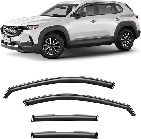 CLIM ART in-Channel Incredibly Durable Rain Guards for Mazda CX-50 2023-2026, Original Window Deflectors, Vent Window Visors, Vent Deflector, 4 pcs. - 623434 in Kuwait